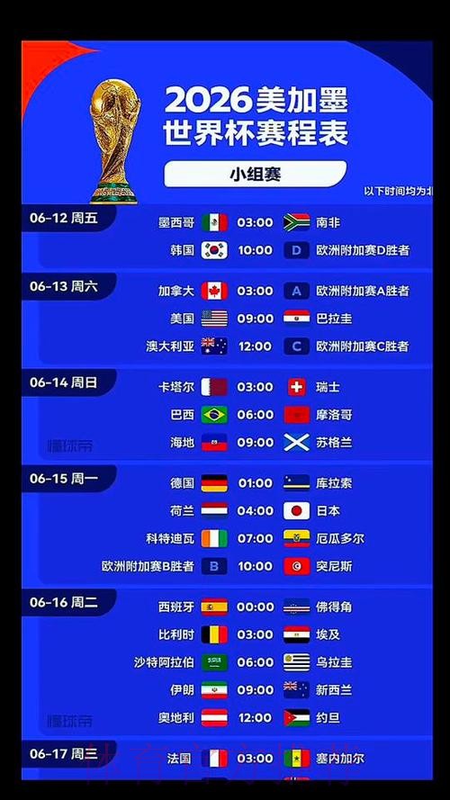 2026年美加墨世界杯举办时间揭晓